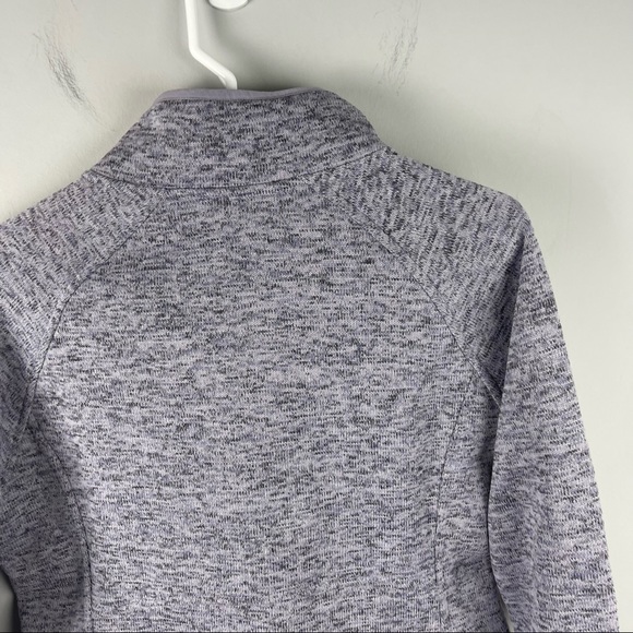 Kyodan 1/4 Zip Pullover Fleece Long Sleeve Sweatshirt Heather Grey Blue Sz M - Picture 6 of 6